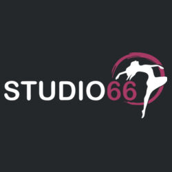 STUDIO66 CREWNECK SWEATSHIRT - BLACK W/ GLITTER Design