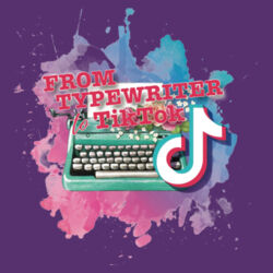From Typewriter to TikTok - Heavy Cotton™ T-Shirt Design