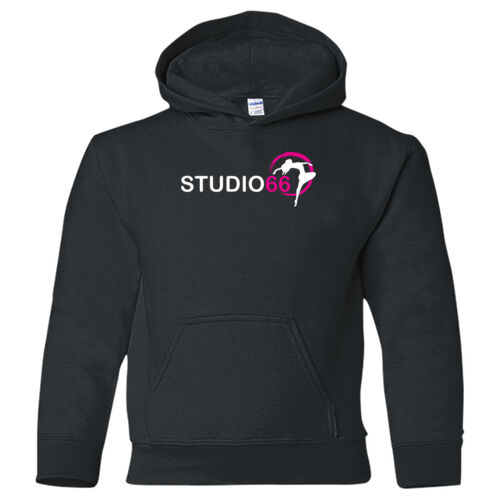 Studio66 Youth Hooded Sweatshirt - Black Thumbnail