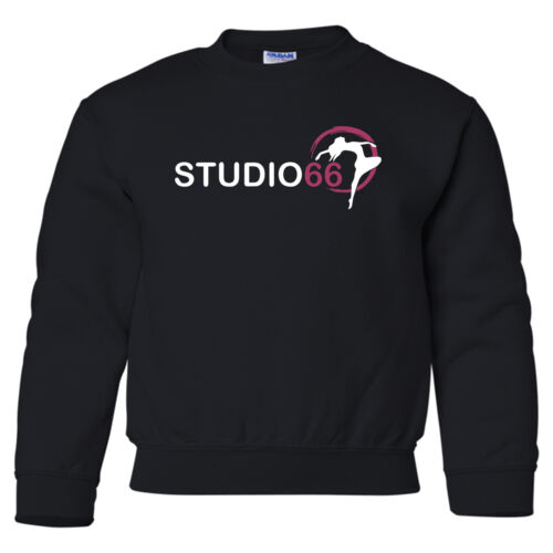 Studio66 Youth Crewneck Sweatshirt - Black w/ Glitter Thumbnail