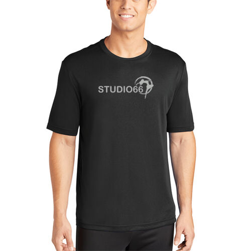 Studio66 Short Sleeve T-Shirt - Black w/ Glitter Thumbnail