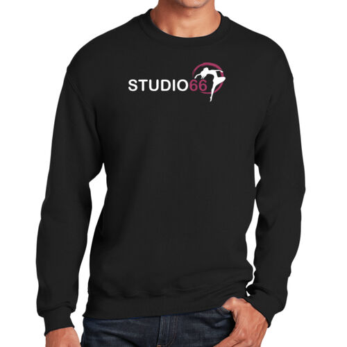 STUDIO66 CREWNECK SWEATSHIRT - BLACK W/ GLITTER Thumbnail
